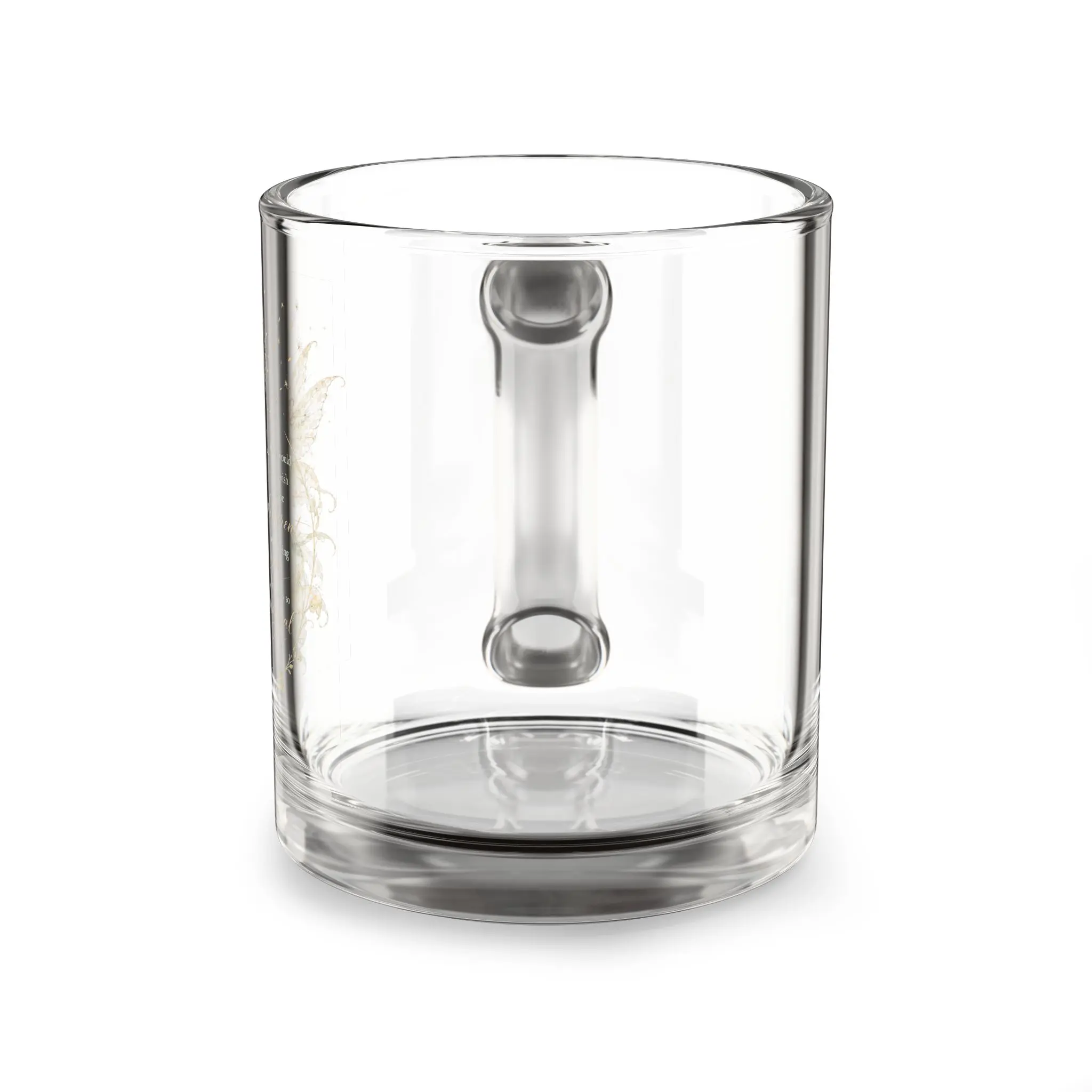 Dandelion Fairy Glass Mug, 10oz