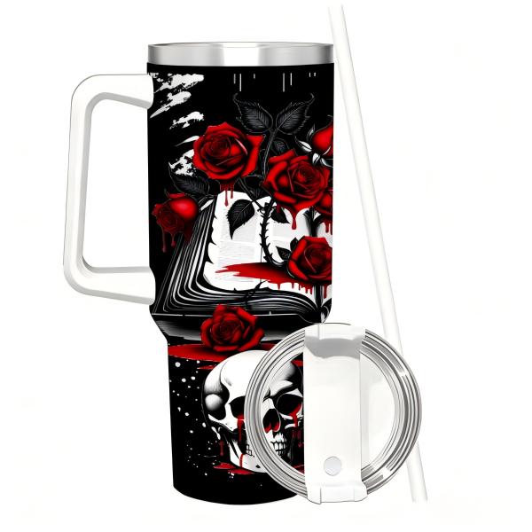 Romantasy Books Tumbler 40oz Dark Romance 40oz Tumbler, Gothic Fantasy Book Tumbler 40oz