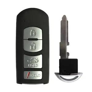 Aftermarket Smart Key for 2015 Mazda 3, 4B Fob with 4b Fob Compatibility, FCC# WAZSKE13D01