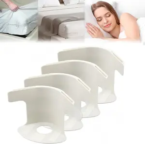 Bed Sheet Fasteners 4PCS - Elastic Bed Suspenders Straps for Deep Pocket Mattress, No-Slip Sheet Holder Clips to Keep Sheets from Coming Off, Fitted Sheet Grippers for Home RV Dorm