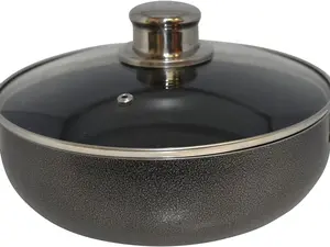 3.2Qt Nonstick Charcoal Caldero (Dutch Oven) with Glass Lid