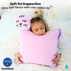 LUNAMIRA Kids Plush Pillow