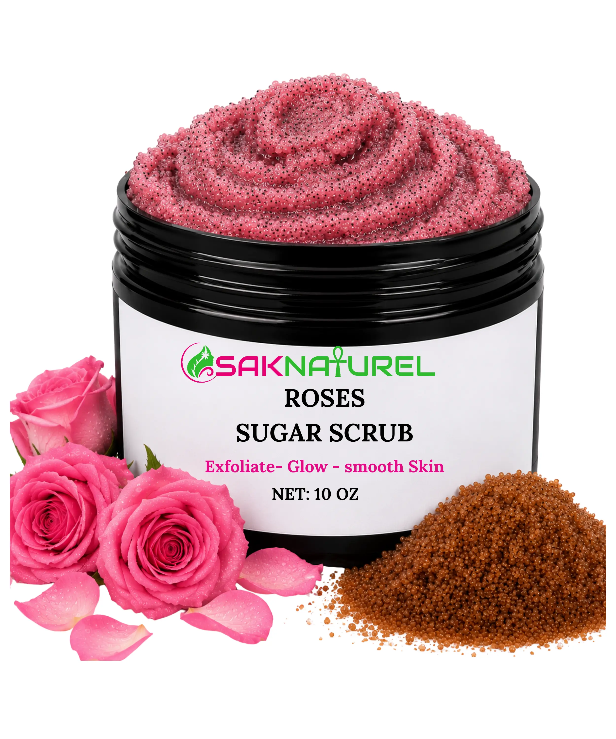 ROSES SUGAR SCRUB BODY SCRUB,  Brightening Sugar Scrub for glowing Skin, Body Scrubs & peels, body scrubs, sugar scrubs, Skin exfoliater, Skin Brightening, Carrot complexion, Asosi Papaya Carrot