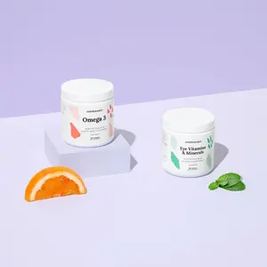 Eye Vitamins & Minerals (60 Tablets) and Omega 3 Fish Oil Supplement (60 Softgels) Bundle -  Eye Supplement, Multivitamin for Eyes & Body, Dry Eye Supplements, Eye Health, Healthcare