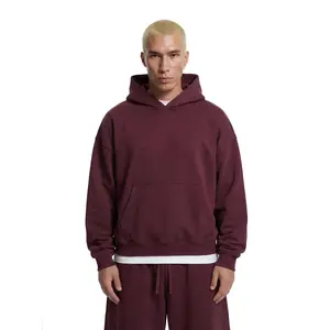 Z25 Athletic Hoodie, Maroon— 530GSM Organic Jersey Fleece-back