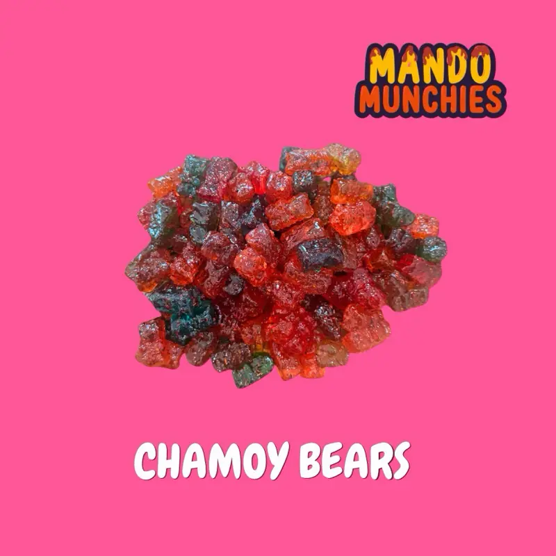 Chamoy Gummy Bears - Mando Munchies, Sweet + Sour + Tangy with a little kick, Chewy candy