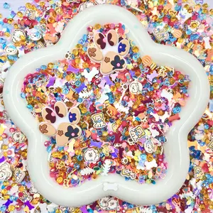 Puppy Confetti- Supermix DIY Craft Mix – Resin Rhinestones, Glitter, Clay Slices & Charms for Slime, Decoden, Snow Globes & Resin Art