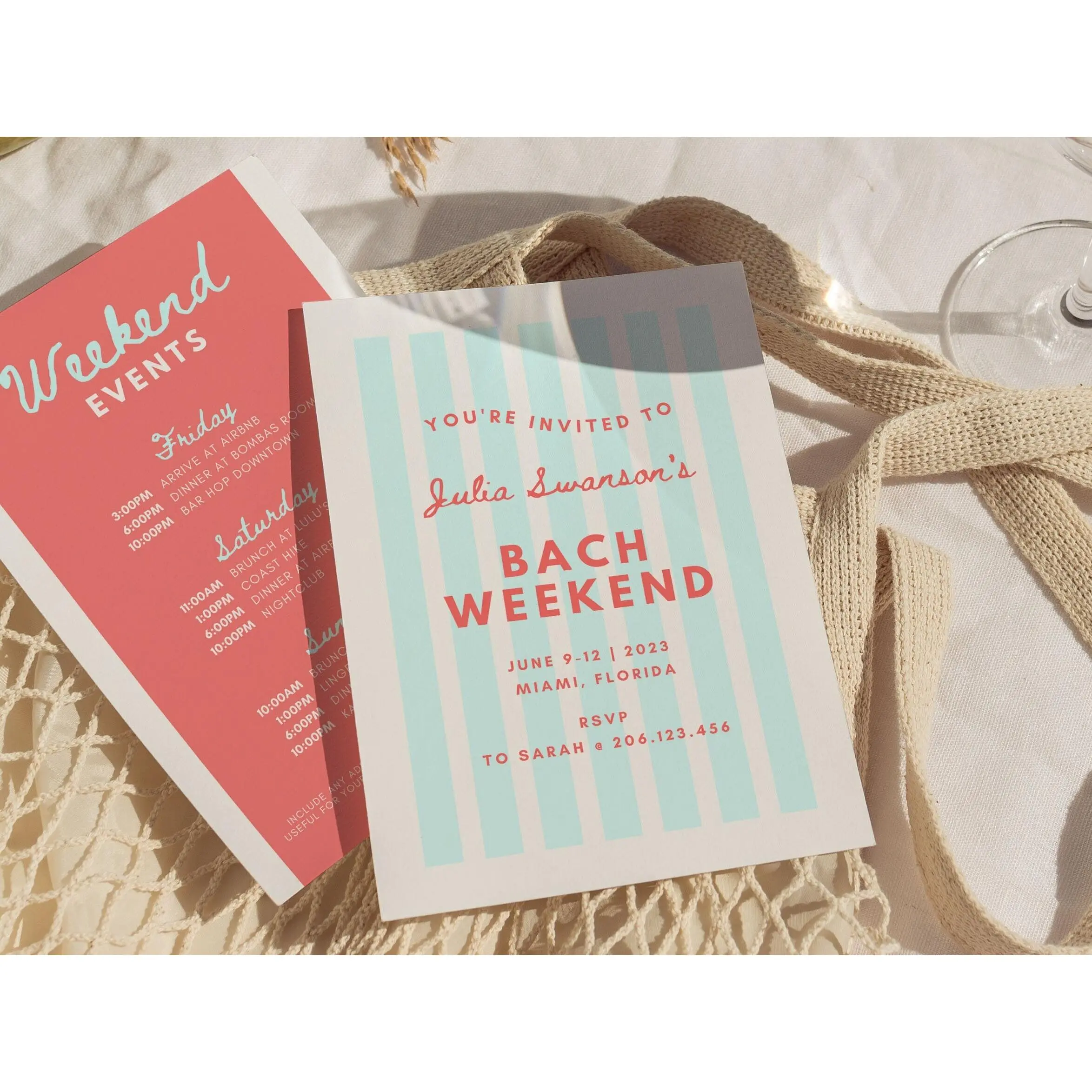 Coastal Bachelorette Party Itinerary and Invite Template For Boat Bachelorette, Weekend Itinerary, Last Toast On The Coast