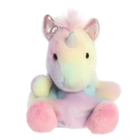 Palm Pals Adorable Sorbet Unicorn 5.5 inch Rainbow Small Soft Plush Collectable Stuffed Animal
