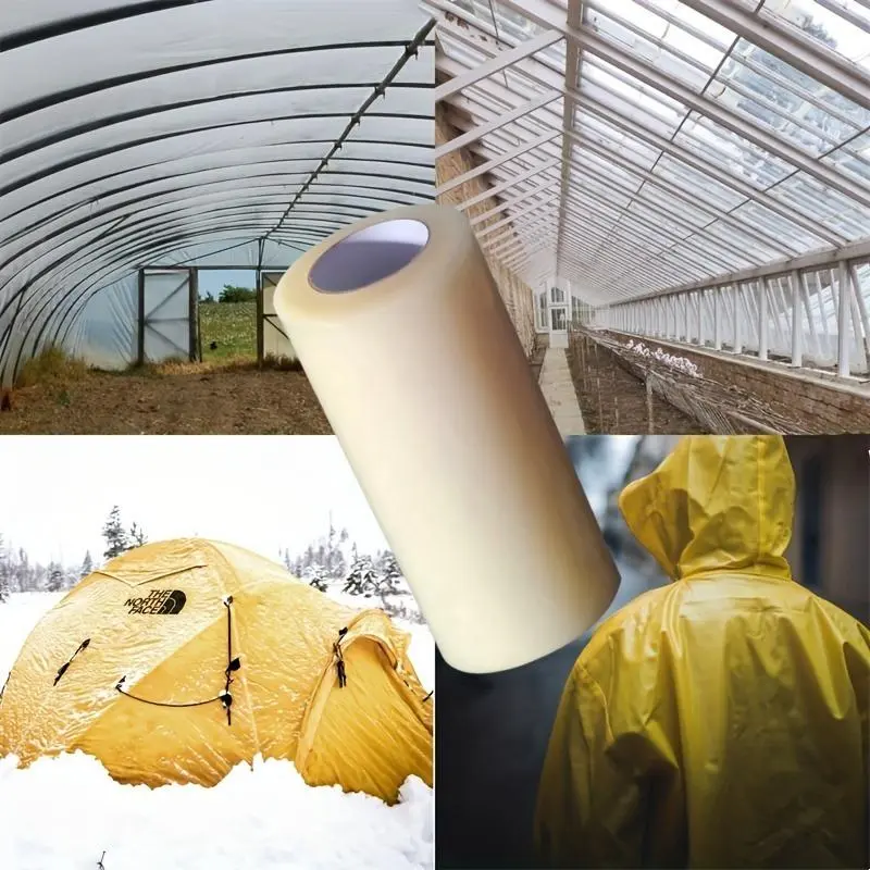 Greenhouse plastic film tape - transparent, UV resistant, suitable for greenhouse repair, Sealing, Maintenance, outdoor, indoor, packaging, and crafts