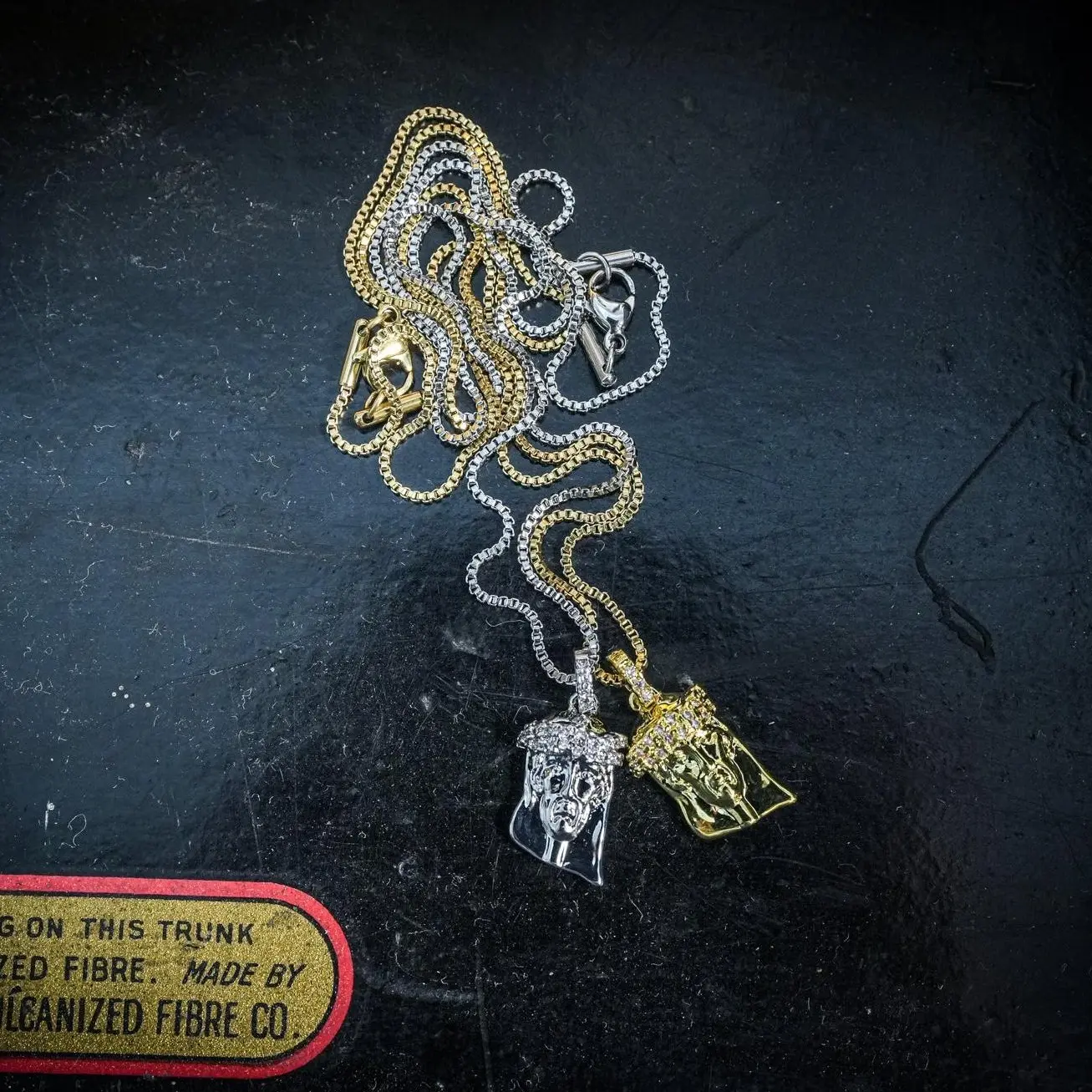 Extra Mini Jesus Piece - 18k Gold Plated Necklace Unisex High-Quality 316L Stainless Steel Ion Plated for Durability & Elegance Personalized Styling Subtle Yet Impactful