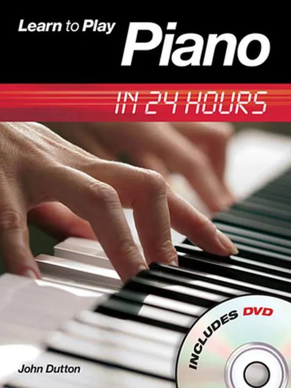 USED Book - Learn to Play Piano in 24 Hours [With DVD] by Dutton, John (Paperback) - english