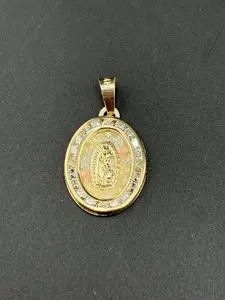 14K Gold Pendant - Virgin Mary