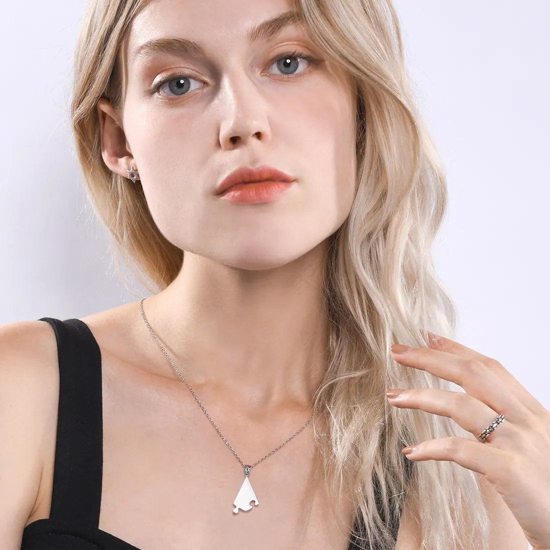 FaithHeart Friendship Necklaces Jigsaw Puzzle items Forever Necklace Stainless Steel