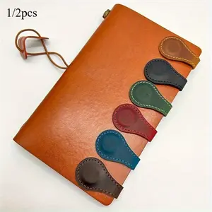 Vintage style bookmark, simple and portable, personalized handheld account bookmark, exquisite and compact, multi-color optional mini magnetic bookmark clip, reading mark bookmark, double-sided handhe