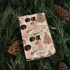 Black Girl Magic Wrapping Paper | Joyful African American Girls Gift Wrap | Festive Holiday & Birthday Wrapping Sheets