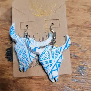 longhorn earrings