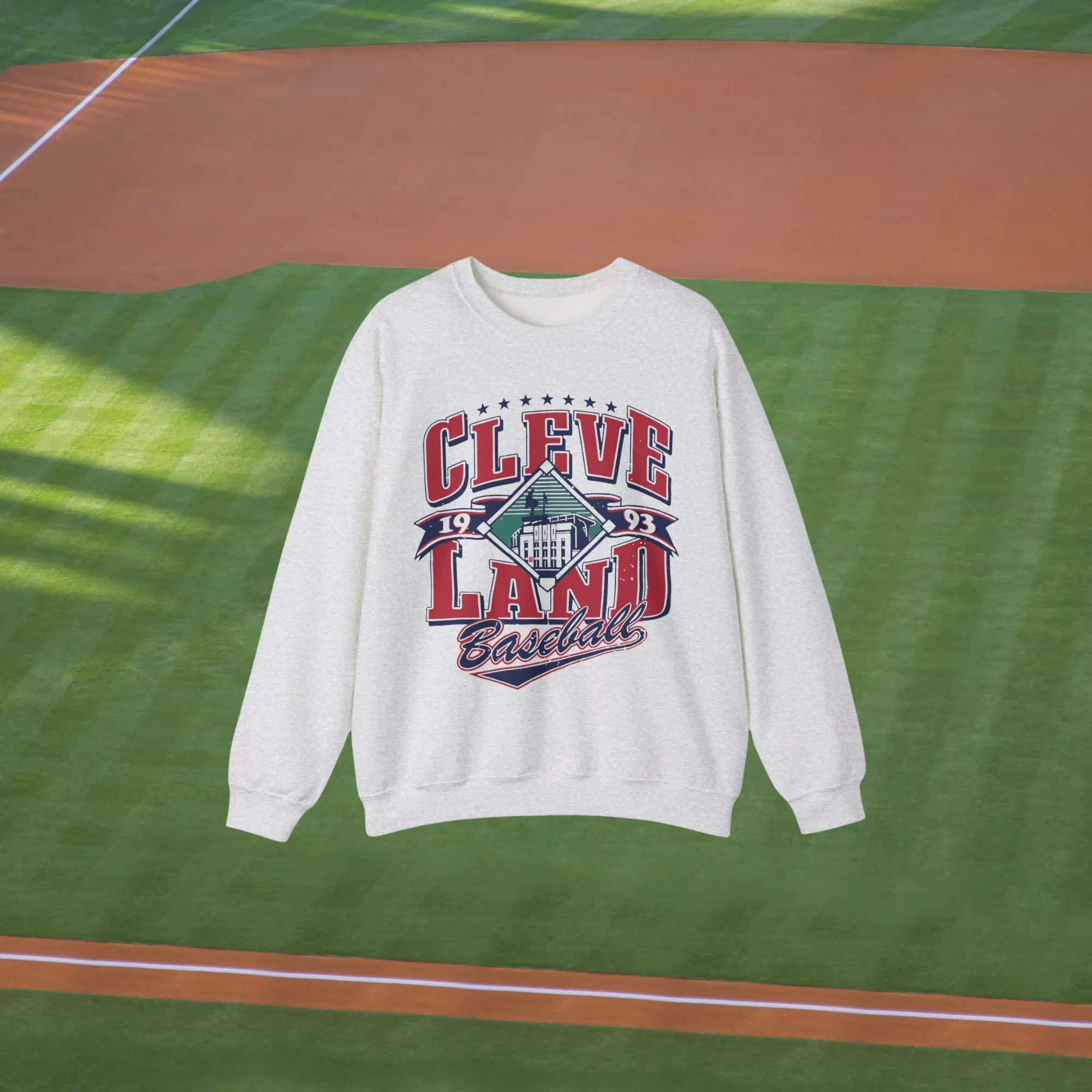 Cleveland Baseball Crewneck Sweatshirt, Unisex Sweatshirt, Sporty Vintage Apparel, Gift for Fans, Casual Wear, Fall Fashion