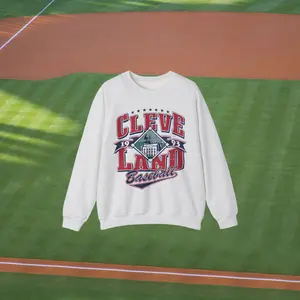 Cleveland Baseball Crewneck Sweatshirt, Unisex Sweatshirt, Sporty Vintage Apparel, Gift for Fans, Casual Wear, Fall Fashion