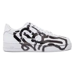 Nike Air Force 1 Low '07 Lil Yachty x Slawn White Black (Custom Handpainted)