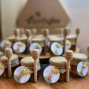 2oz Custom Name honey jar, Wedding Special honey , Personalized honey Gift, Custom baby shower favor, Engagement honey, baby shower, birthday gifts, wedding favors for guests, honey jars personalized Bottles Glass