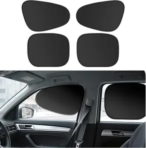 2PCs Static Cling Car Side Window Shades - 100% Blackout & UV Blocking, Sun Heat Insulation & Privacy Protection, Perfect for Family/Daily Use (No Tools Needed)