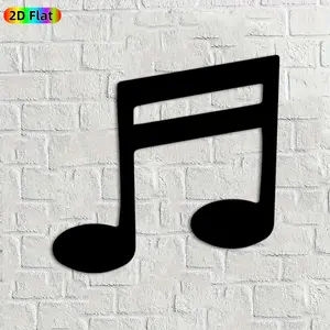 1pc Music Note Metal Wall Art, Vibrant Music Note Statue Mural, Ideal Gift for Christmas, New Year, Music Decor Enthusiasts, Rust-Resistant Metal Wall Decor Wall Sculptures,  Stylish Home Accent for Music Lovers