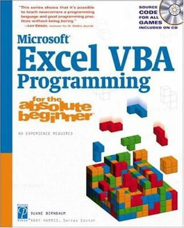 USED-Microsoft Excel VBA Programming for the Absolute Beginner by Birnbaum, Duane (Paperback)