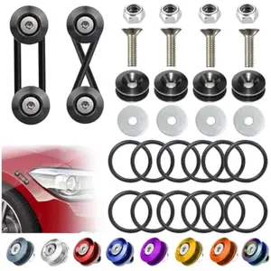 Universal Bumper Quick Release Kit – 4PCS Bumper Clips with O-Rings, Fast Removal & Secure Hold for Front & Rear Bumpers