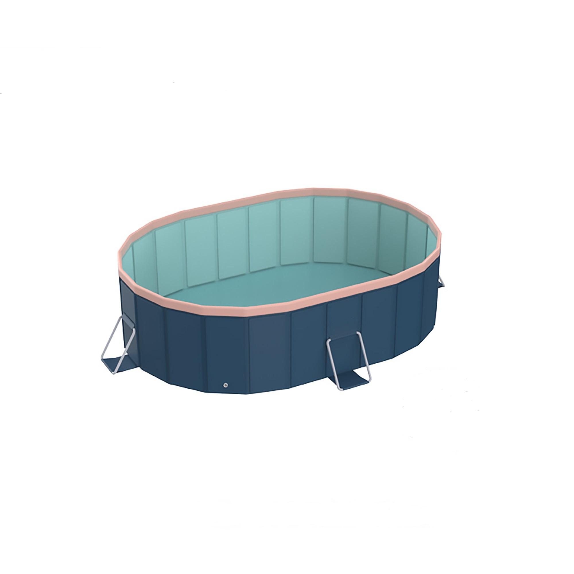 PVC Folding Pool (Non-Inflatable), Summer Bathing & Cooling, Suitable for Outdoor Patio, Beach & Garden, Durable, Easy to Install & Store PVC Folding Pool (Non-Inflatable), Summer Bathing & Cooling, Suitable for Outdoor Patio, Beach & Garden, Durable, Easy to Install & Store