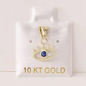 10k Gold Pendant - EvilEye