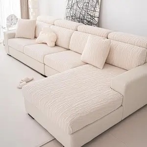 Solid Color Sofa Cover, 1 Count Non-slip Sofa Slipcover, Dustproof Sofa Cover, Couch Covers, Sofa Protector for Home Living Room, Home Decor