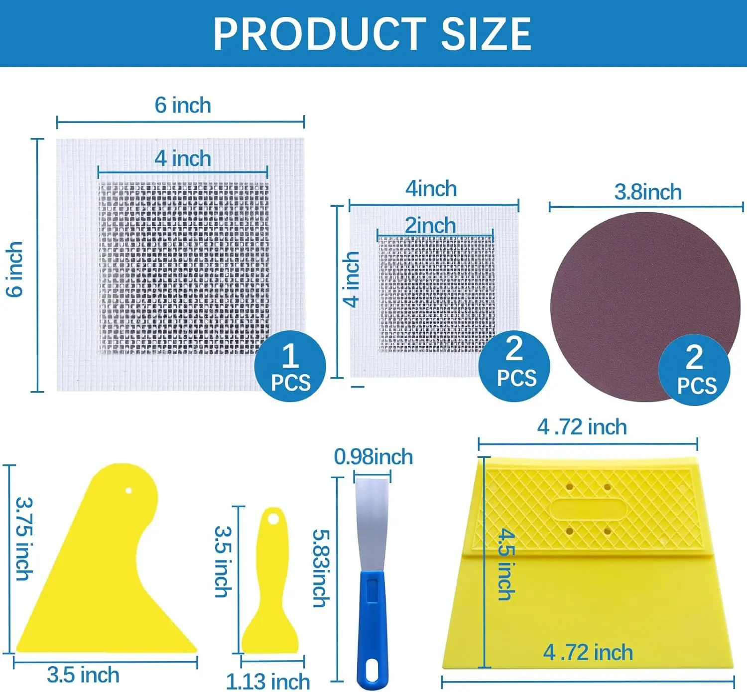 Drywall Repair Kit,Drywall Hole Patch Repair Kit,Wall Spackle Paste 9.8OZ to Fix Wall Surface Holes and Creak Damage with White Wall Repair Putty,Scraper...
