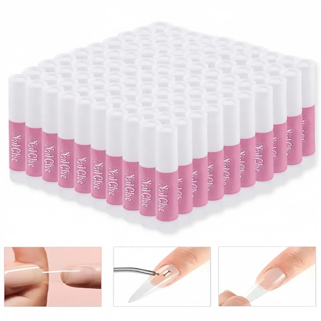 Nail Glue, Nailcare Glue,Superr StrongNail Glue For Acrylic Nails LongLasting Professional Nail Tip Glue For Press On Nails Bond For Acrylic Nails Adhesive Nail Glue For False Nail Tips 2g/0.07OZ/PCS