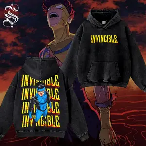 [StyleHero No1] Invincible Graphic T-Shirt Hoodie, Premium Washed Tee & Gildan Hoodie #1 , Mark Grayson T-Shirt, Superhero Comic Streetwear Shirt, Vintage Animation Inspired Apparel, Gift For Comic Fans