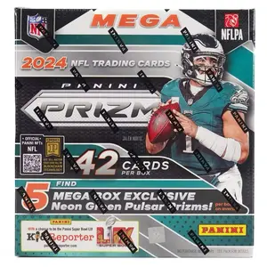 2024 Panini Prizm Football Mega Box (Neon Green Pulsar) sports cards