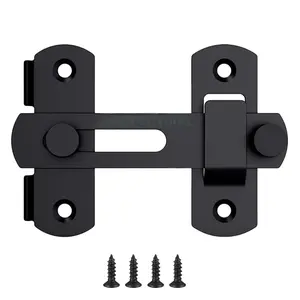 Premium 180° Barn Door Lock – Heavy Duty Flip Sliding Latch for Barn, Pet, Bathroom, Sliding Doors & Cabinets