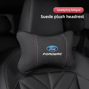 Car Headrest Neck Support Seat Lumbar Cushion Neck Pillow For Ford Mustang Focus Ranger Explorer Fiesta Expedition Mondeo Escape Fusion Kuga Figo EDGE KA S-MAX Galaxy Bronco Ecosport Maverick Escape PUMA Tourneo F150 F350 F250 C-MAX Vertrek B-MAX Escort