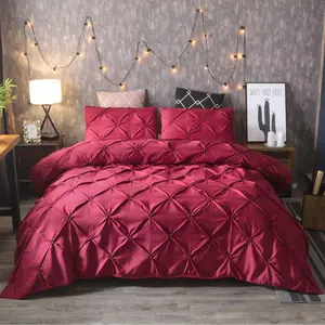 Solid Color Tufted Bedding Set, Including 1 Count Duvet Cover & 2 Counts Pillowcase without Filler, Soft Comfortable Bedding Set for Home Bedroom