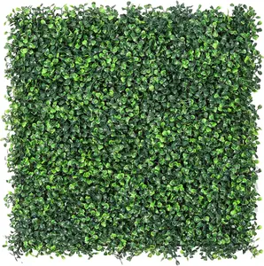 12 Pieces 20"x 20" Artificial Boxwood Panels Topiary Hedge Plant, Privacy Hedge Screen Sun Protected Suitable for Outdoor, Indoor, Garden, Fence, Backyard and Decor (12PCS)