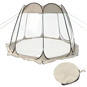 Explorinox Pop Up Bubble Tent Weather Proof Garden Igloo Tent Large Outdoor Camping Shelter with Vent Window 8 Person Screen House for Party Backyards Hiking 360 Degree View Spacious Easy Pop Up