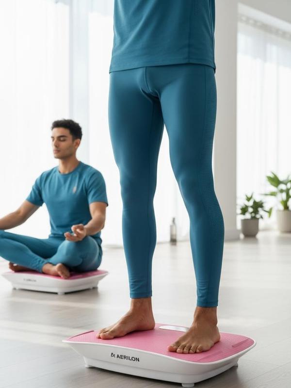 Aerilon Multi Functional Vibration Plate Exercise Machine with Sleek Design For Full Body Workout Home Gym Fitness Equipment