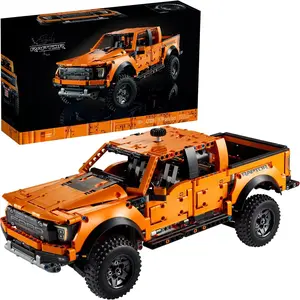 Valentine's Day 1379pcs Tech Raptors F150 Truck Racing Building Block Set Compatible Moc Creative DIY Car Toy Gift for Kids Teens Adults