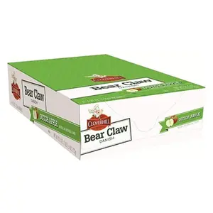 Cloverhill Bakery Bear Claw Dutch Apple Danish, 4.25 Ounce (Pack of 6)