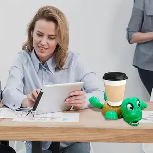 Cute Turtle Design Cup Holder, 1 Count Creative Animal Design Coaster, Desktop Decoration for Home Office, Funny Gift for Friends