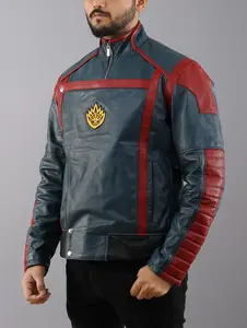 Fanzilla Jackets- Handmade Chris Star Lord GOTG 3 Inspired - Costume Leather Jacket | Cosplay Fashion Galaxy