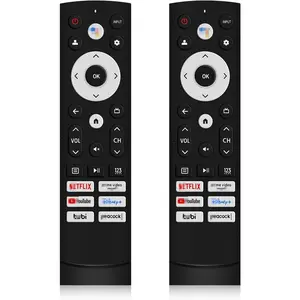 SGELECTRONIX 2Pcs Infrared Replacement Remote Control for Hisense Google TV Models 43A6H 50A6H 55A6H 65A6H 75A6H 50U6H 55U6H 65U6H 75U6H 65U8H 75U8H No Voice Function Black Plug and Play Easy to Use