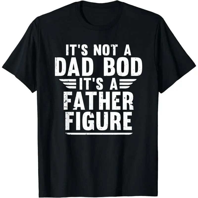 100% Cotton Men's Round Neck Short-Sleeve Retro Vintage Streetwear Meme T-Shirt - Grandpa Dad Bod Father Art Top