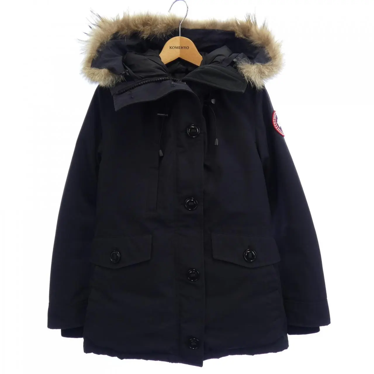 Pre-owned Canada Goose Nylon Small Leather Goods Charlotte Parka Down Coat