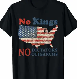 No Kings No Dictators No Oligarchs Anti Oligarchy Resist Tee T-Shirt Z1B